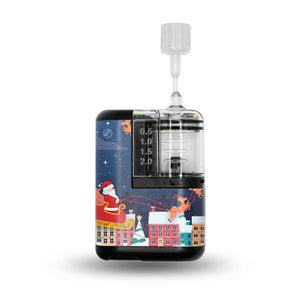 ExpressionMed Santa with Sled Tandem Mobi Sticker Single Sticker Only Santa Sleigh Vinyl Decoration Pump Design