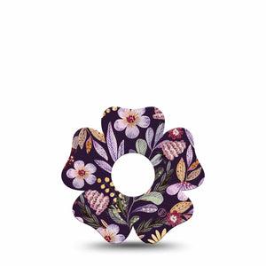 ExpressionMed Moody Blooms Freestyle Libre 3 Flower Shape Tape Single Rustic Florals Inspired  CGM Design