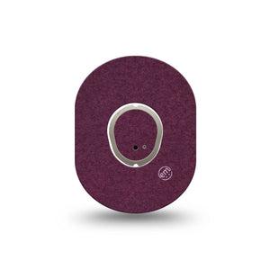ExpressionMed Wine Red Dexcom G7 Mini Tape, Dexcom Stelo Glucose Biosensor System, Single Tape and Single Sticker Basic Color, Patch Continuous Glucose Monitor Design