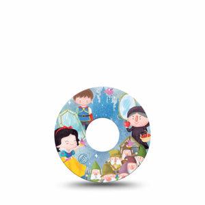 ExpressionMed Snow White Freestyle Libre 3 and Libre 3 Plus Tape, Single Tape Fairytale Story, Adhesive Tape Continuous Glucose Monitor Design
