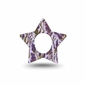 ExpressionMed Stitched Bloom Dexcom G7 and Dexcom Stelo Glucose Biosensor System Star, Single Tape Textile blooms Overlay Tape for CGM