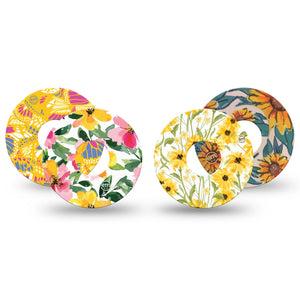 ExpressionMed Honey Glow Variety Pack Freestyle Libre 3 and Libre 3 Plus Tape, 4-Pack Tape Variety Spring Pastel, Adhesive Tape Continuous Glucose Monitor Design