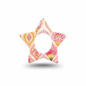 ExpressionMed Blush Dexcom G7 and Dexcom Stelo Glucose Biosensor System Star, Single Tape light blush tone Overlay Tape for CGM