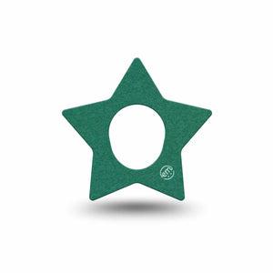 ExpressionMed Forest Green Dexcom G7 Star Shape Tape, Dexcom Stelo Glucose Biosensor System, Single Tape Basic Color, Overlay Patch CGM Design