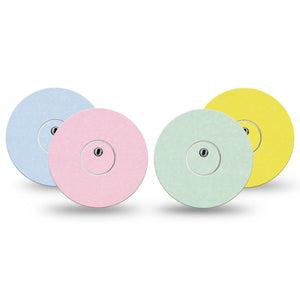 ExpressionMed Solids Variety Pack Freestyle Libre 3 and Libre 3 Plus Sticker and Tape  Solid Color Pack, Vinyl Sticker and Tape Pairing CGM Design