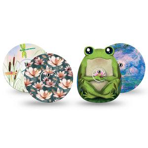 ExpressionMed Pondside Variety Pack Freestyle Libre 3 and Libre 3 Plus Sticker and Tape  Pond Nature Life Inspired, Vinyl Sticker and Tape Pairing CGM Design