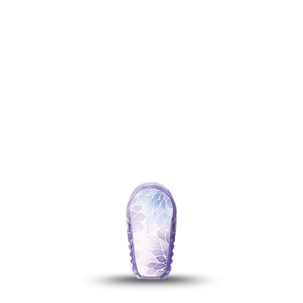 ExpressionMed Wisteria Fade Dexcom G6 Sticker, Single Sticker Ombre purple floral Decorative Adhesive Tape for CGM