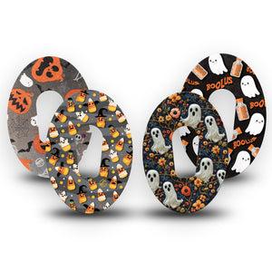 ExpressionMed Ghostly Giggles Variety Pack Dexcom G6 Tape, 4-Pack Tape Variety, Fall Autumn Inspired, Plaster Continuous Glucose Monitor Design