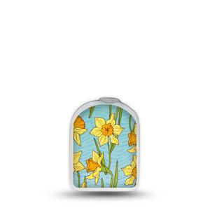 ExpressionMed Daffodils Omnipod Surface Center Sticker Single Sticker Flower Bulb Themed Vinyl Decoration Pump Design