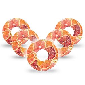 ExpressionMed Oranges Infusion Set, 10-Pack Hand-painted orange slices Accessories For Pump