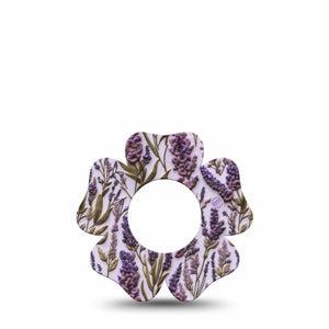 ExpressionMed Stitched Bloom Freestyle Libre, Libre 2 Plus, and Abbott Lingo Flower, Single Tape Textile blooms Decorative Adhesive Tape for CGM