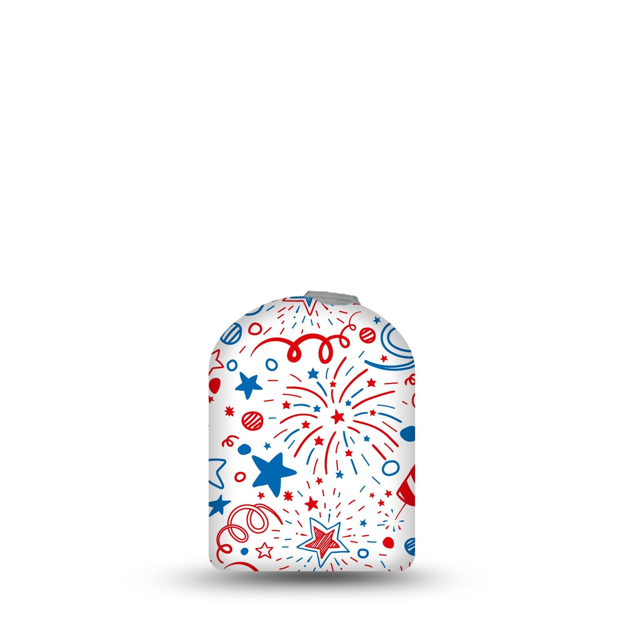 ExpressionMed Firework Doodles Omnipod Sticker Pod Full Wrap Sticker Single Sticker  Quirky Firework Scribbles Vinyl Graphics Pump design