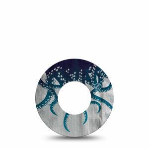 ExpressionMed Tentacles Freestyle Libre and Libre 2 Plus Tape, Abbott Lingo, Single Tape Sea Monster Tentacles, Fixing Ring Tape Continuous Glucose Monitor Design