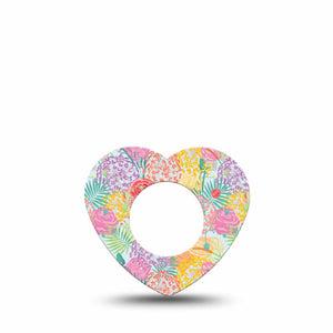 ExpressionMed Spring Flowers Freestyle Libre, Libre 2 Plus, and Abbott Lingo Heart, Single Tape Pastel bouquet Overlay Tape for CGM