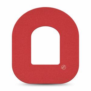 ExpressionMed Cherry Red Omnipod Tape, Single Tape Color Sample Inspired, Adhesive Patch Pump Design