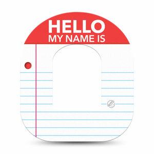 ExpressionMed Name Tag Omnipod Tape, Single Tape NDAM, Adhesive Patch Pump Design