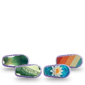 ExpressionMed Serene Dexcom G6 Sticker, 4-Pack Sticker serene garden aesthetic Adhesive Tape for CGM