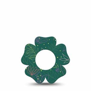 ExpressionMed Graphic Petals Freestyle Libre 2 and Libre 2 Plus Flower Shape Tape, Abbott Lingo,  Single Tape Vibrant Petals, Fixing Ring Tape CGM Design