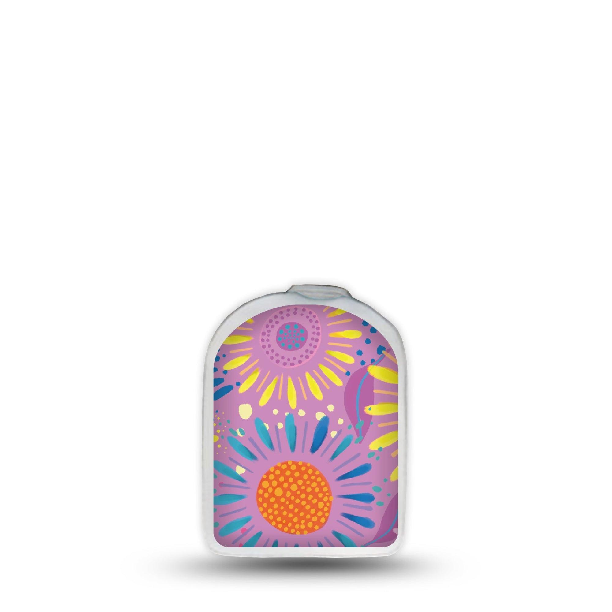 ExpressionMed Giant Daisies Omnipod Surface Center Sticker Single Sticker Exclusive Etta Vee Art Vinyl Decoration Pump Design