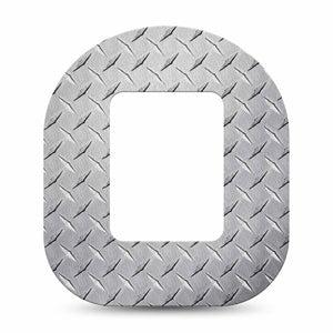 ExpressionMed Grid Iron Patch Single Tape Gray Steel iron inspired pattern Pump Overlay Design