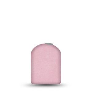 ExpressionMed Baby Pink Omnipod Full Wrap Center Sticker, Single Sticker Only Color Sample Inspired, Vinyl Decoration Pump Design