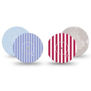 ExpressionMed Washed Classics Freestyle Libre, Libre 2 Plus, and Abbott Lingo, tape and sticker  americana vintage style Adhesive Tape for CGM