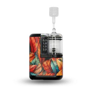 ExpressionMed Fall Leaf Feathers Tandem Mobi Sticker Single Sticker Only Leafy Feathers, Vinyl Decoration Pump Design