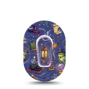 ExpressionMed Wizarding World Dexcom G6 Mini, Single Tape and Single Sticker Harry Potter wizard tools Waterproof Adhesive Tape for CGM