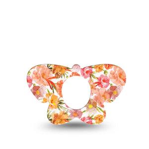 ExpressionMed Peach Dusk Dexcom G7 Butterfly Shape Tape, Dexcom Stelo Glucose Biosensor System, Single Tape Pantone Brown 2025, Adhesive Tape CGM Design