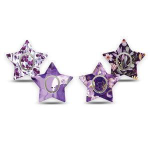 ExpressionMed Moody Plum Dexcom G7 and Dexcom Stelo Glucose Biosensor System Star, tape and sticker  Purple majestic prints Plaster for CGM