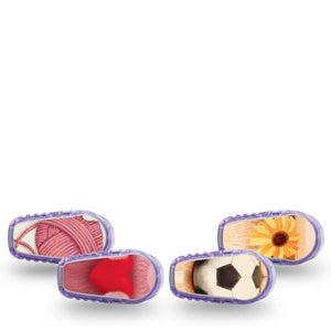 ExpressionMed Cute Wildlife Dexcom G6 Sticker, 4-Pack Sticker charming bear nature art Adhesive Tape for CGM