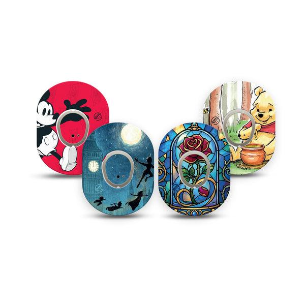 ExpressionMed Fairytale Dexcom G7 and Dexcom Stelo Glucose Biosensor System Mini, tape and sticker  magical disney fairytale aesthetic Adhesive Tape for CGM