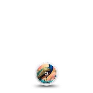 ExpressionMed Majestic Peacock Freestyle Libre, Libre 2 Plus, and Abbott Lingo Sticker, Single Sticker jewel tone design Decorative Patch for Continuous Glucose Monitor