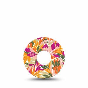 ExpressionMed Retro Brush Stroke Freestyle Libre 3 and Libre 3 Plus Tape Single Tape Feather-Like Brush Stroke Print, Adhesive Tape Continuous Glucose Monitor Design