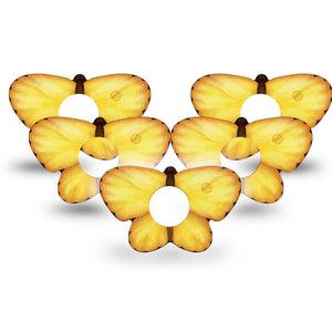 ExpressionMed Golden Petal Butterfly Infusion Butterfly, 10-Pack gold butterfly pattern Fixing Ring Tape For Pump