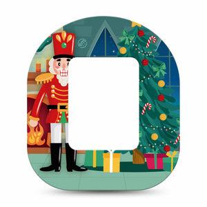 ExpressionMed Nutcracker Tandem Mobi Tape Single Tape Christmas Toy Soldier Theme, Adhesive Patch Pump Design