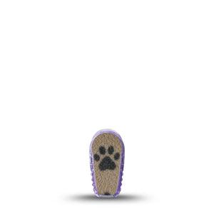 ExpressionMed Fuzzy Pawprints Dexcom G6 Sticker, Single Sticker Textile inspired  Decorative Adhesive Tape for CGM