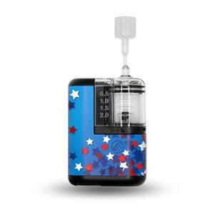 ExpressionMed Confetti Stars Tandem Mobi Sticker Single Sticker Only Red White Blue Stars, Vinyl Decoration CGM Design