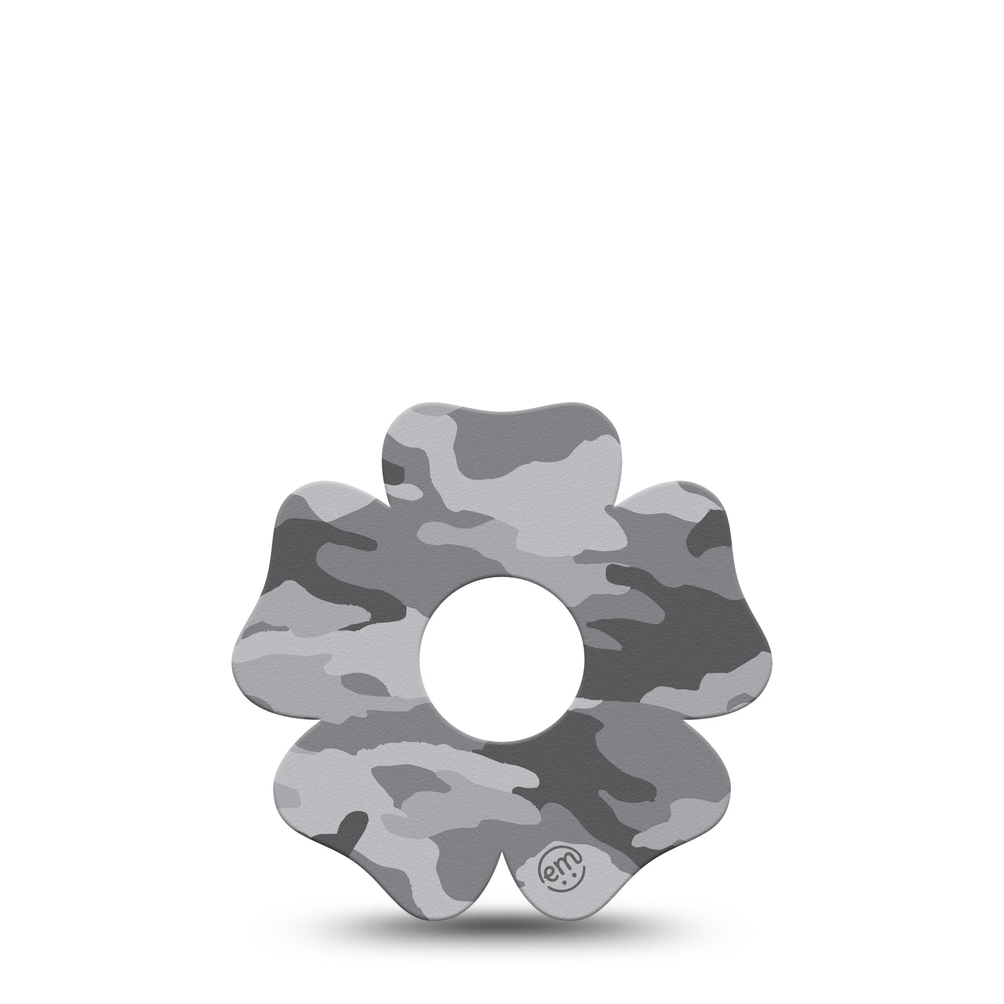 ExpressionMed Gray Camo Freestyle Libre 3 Flower Shape Tape Single Tape Desert Pattern Plaster CGM Design