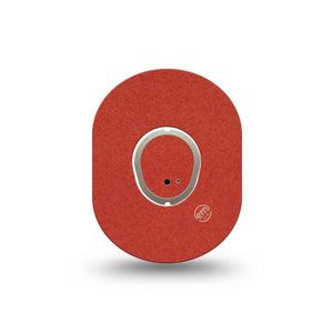 ExpressionMed Cherry Red Dexcom G7 Mini Tape, Dexcom Stelo Glucose Biosensor System, Single Tape and Single Sticker Solid Rosy Red Shade, Patch Continuous Glucose Monitor Design