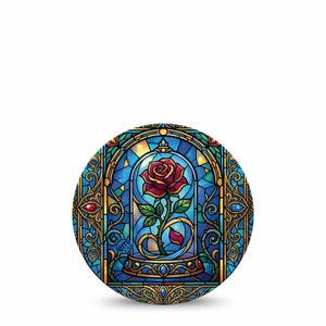 ExpressionMed Enchanted Rose Dexcom G7 and Dexcom Stelo Glucose Biosensor System OverPatch, Single Tape enchanted rose pattern Adhesive Tape for CGM