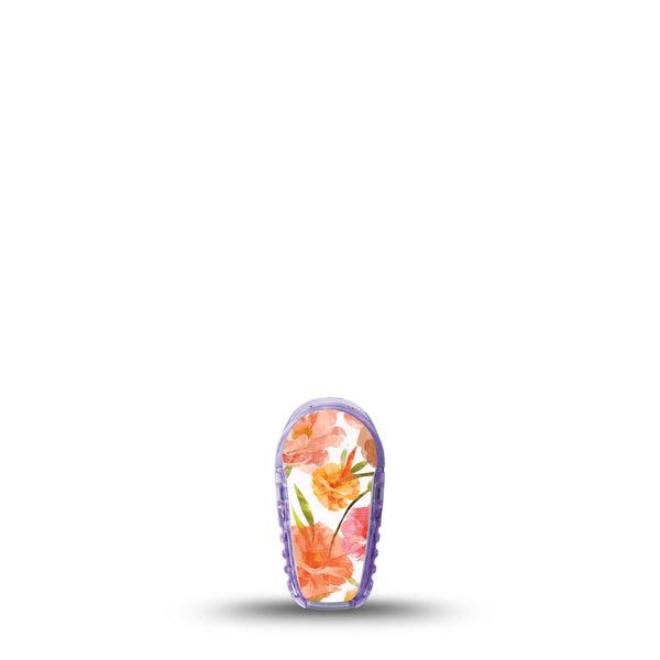ExpressionMed Peach Dusk Dexcom G6 Sticker, Single Sticker Only Delicate Peach Tones, Vinyl Decoration Continuous Glucose Monitor Design