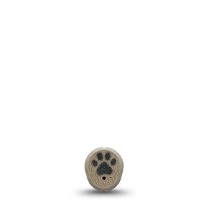 ExpressionMed Fuzzy Pawprints Dexcom G7 and Dexcom Stelo Glucose Biosensor System Sticker, Single Sticker Fluffy animal paws Decorative Patch for Continuous Glucose Monitor