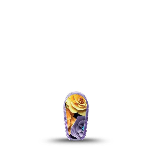 ExpressionMed Paper Flowers Dexcom G6 Sticker Single Sticker Only Blooming Floral Art, Decorative Decal CGM Design