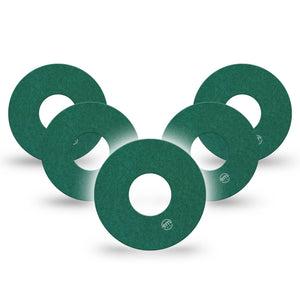 ExpressionMed Forest Green Infusion Set Tape, 10-Pack Tape Nature Green Tone, Overlay Patch Continuous Glucose Monitor Design