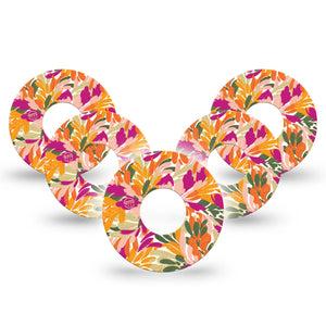 ExpressionMed Retro Brush Stroke Infusion Set Tape 10-Pack Tape Vivid-Toned Painted Stroke, Overlay Patch Continuous Glucose Monitor Design