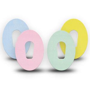 ExpressionMed Solids Variety Pack Dexcom G6 Tape, 4-Pack Tape Variety, Plain Colorful Mix, Plaster Continuous Glucose Monitor Design