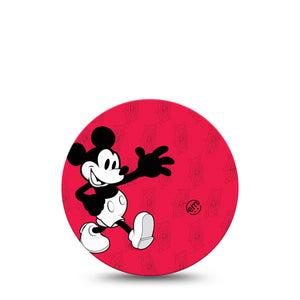 ExpressionMed Magical Mouse Freestyle Libre Overpatch, Abbott Lingo,  Single Tape Vintage Mickey Mouse Fixing Ring Patch CGM Design