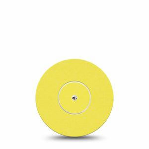 ExpressionMed Butter Yellow Freestyle Libre and Libre 2 Plus Tape, Abbott Lingo, Single Tape and Single Sticker Light Shade Of Yellow, Fixing Ring Tape Continuous Glucose Monitor Design