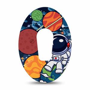 ExpressionMed Astronaut Dexcom G6 Tape Single Cartoon Space Man Plaster CGM Design